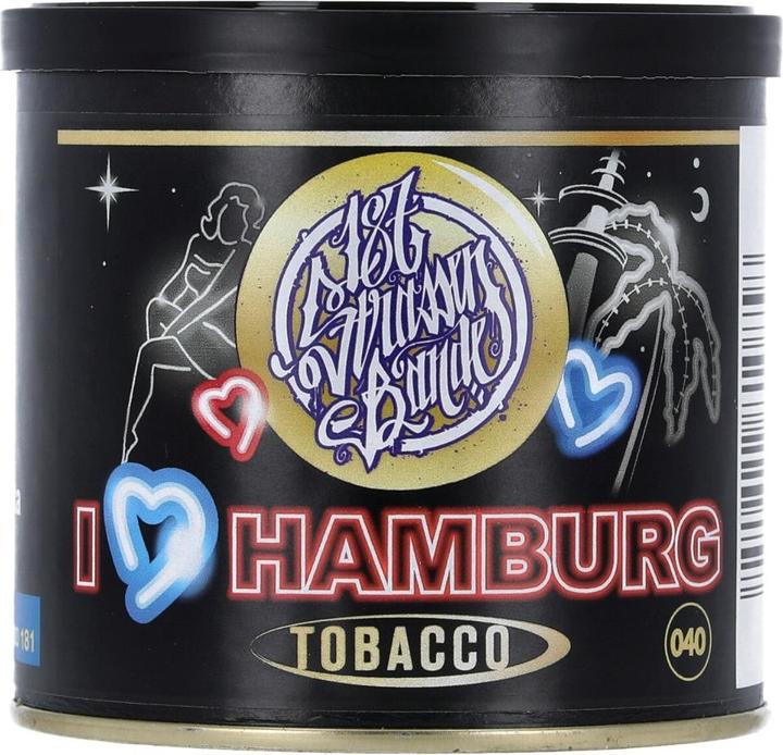 187 Strassenbande Shisha tobacco - #66 I <3 Hamburg 200g (Watermelon, Honey, Passion fruit)