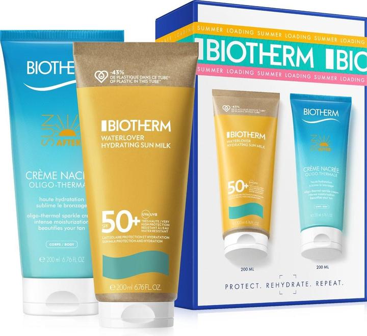 Image du produit Biotherm Waterlover Spf 50 Sunscreen Set 200ml Sunscreen And 200ml Aftersun (Crème solaire, SPF 50, 400 ml)