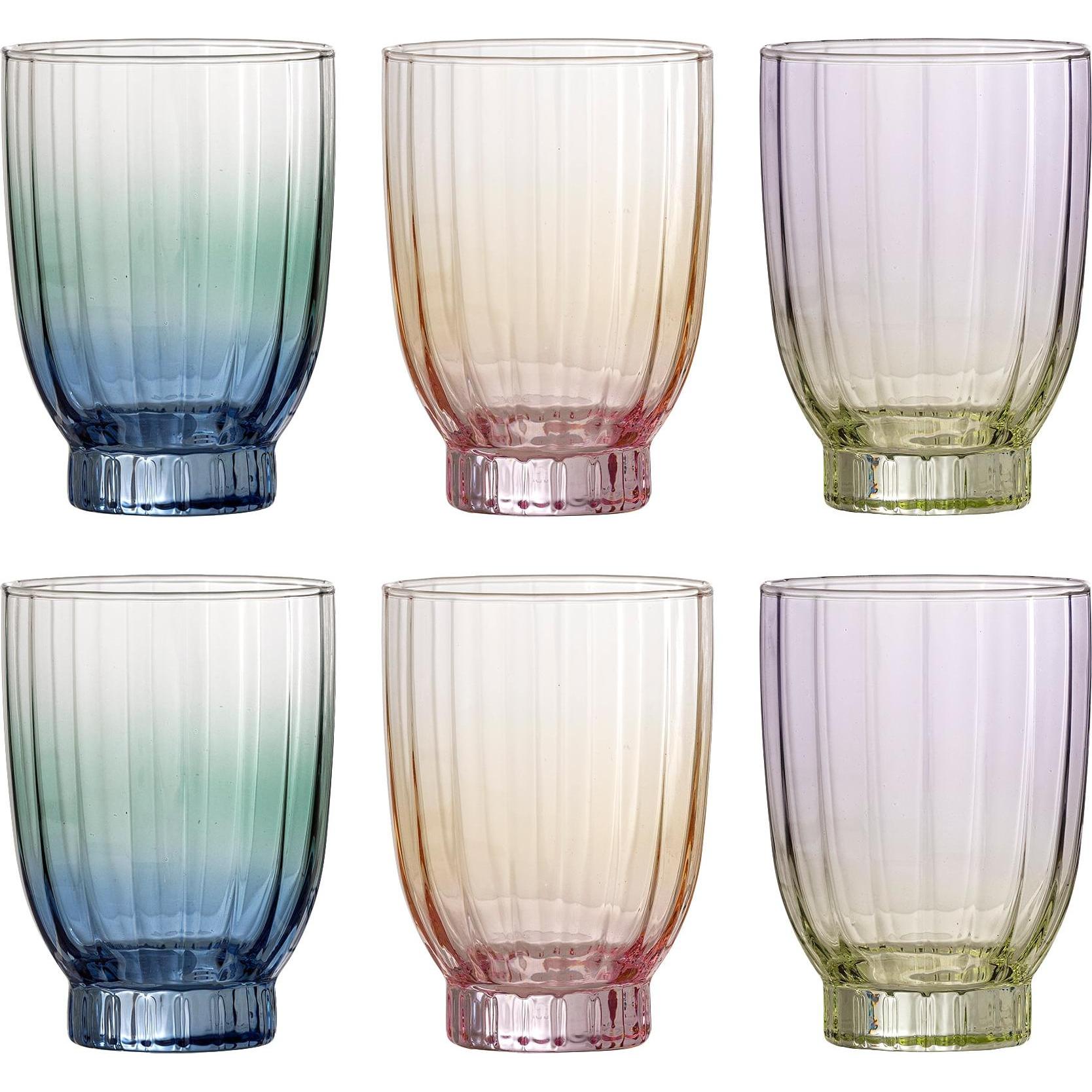 Bloomingville - Nicoline Drinking Glass - Multi, Bicchieri, Multicolore