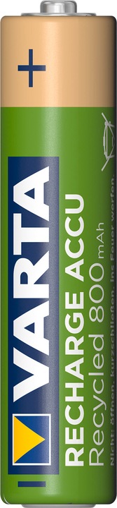 Actual product image Varta Recharge Accu Recycled (4 pcs., AAA, 800 mAh)