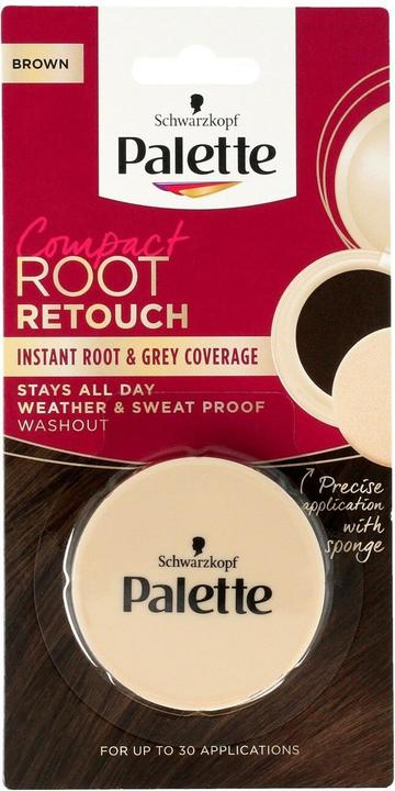 Palette Compact Root Retouch Compact Temporary Concealer for Brown 3g Outgrowth Retouching