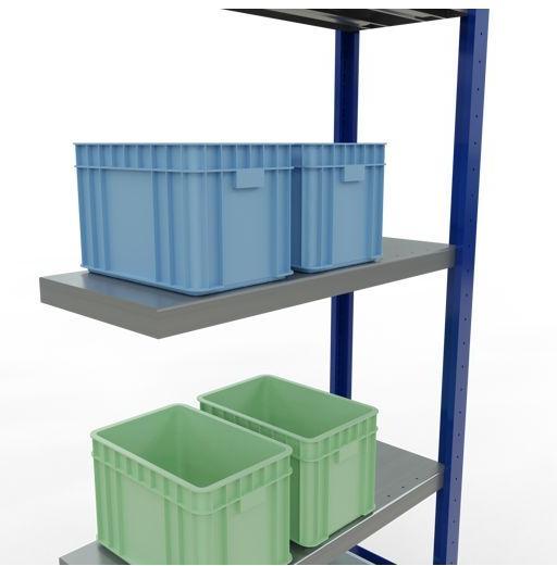 Actual product image Schulte Lagertechnik MULTIplus250 boltless add-on bay system with length bolts