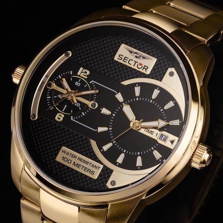 Produktbild Sector R3253102026 Over-Size Herrenuhr Dual-Time 48mm 10ATM (Analoguhr, 48 mm)