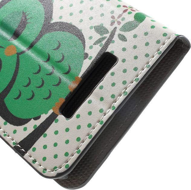 Produktbild MU Style Leder Case mit Eulen (Asus Zenfone 3 Max)