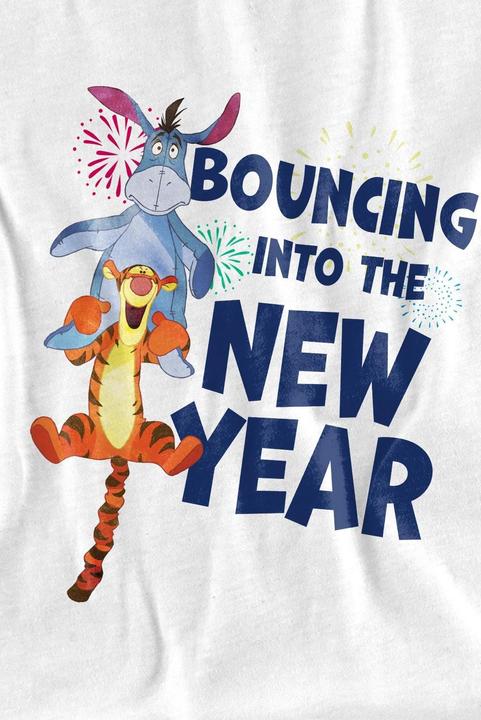 Actual product image Winnie the Pooh Childrens/Kids Bouncing Into The New Year T-Shirt (104)
