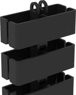 Produktbild BMB Beschläge BMB FLEXIT RT 2, Kabelführung für höhenverst. Arbeitsplätze (Kabelkanal, 135 cm)