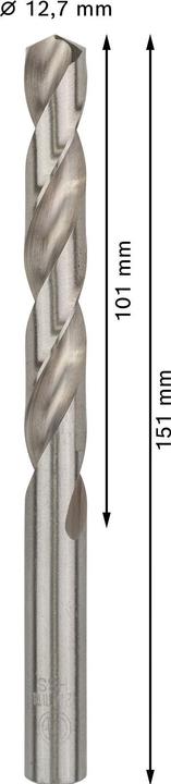 Immagine prodotto Bosch Professional Zubehör Trapano PRO Metal HSS-G, 12,7 x 101 x 151 mm (12,7 mm)