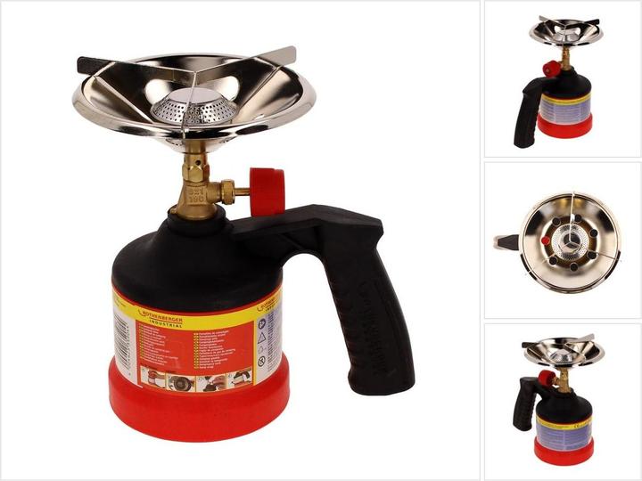 Actual product image Rothenberger Industrial Scout camping cooker, start-up with gas cartridge (not included in delivery).