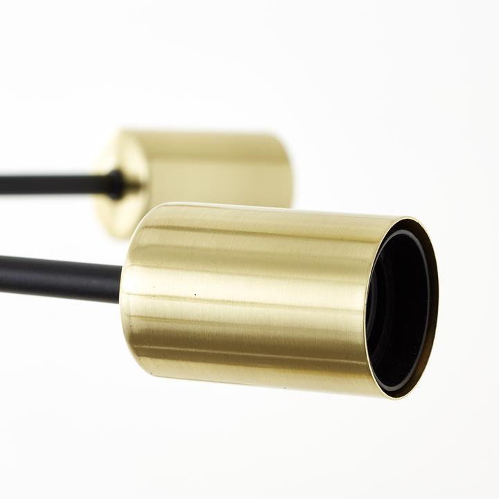 Produktbild Brilliant Dree Pendelleuchte 98cm schwarz matt/messing Mass: 140x90.5 (E27)