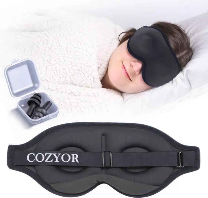 Immagine prodotto Cozyor Maschera per dormire e tappi per le orecchie (Maschera sonno)