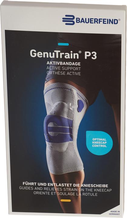 Actual product image GenuTrain P3 active bandage size 2 left titanium (2)