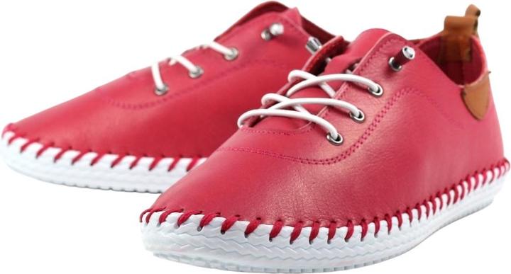 Actual product image Lunar Womens/Ladies St Ives Leather Plimsolls (36)