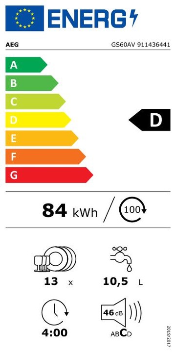 Energie-Label AEG GS60AV