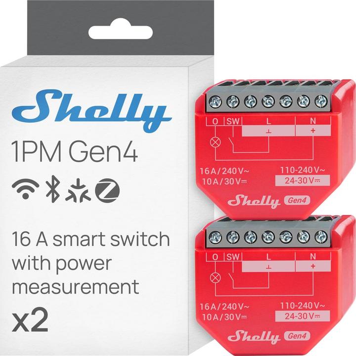 Produktbild Shelly 1PM Gen4 (Schaltaktor)