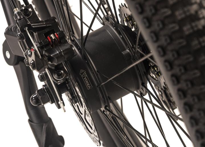 Actual product image Adore E-bike for children 24" aluminium kids city bike KS-240 rear motor 45NM / 10.4Ah Pitch Black (30 cm)
