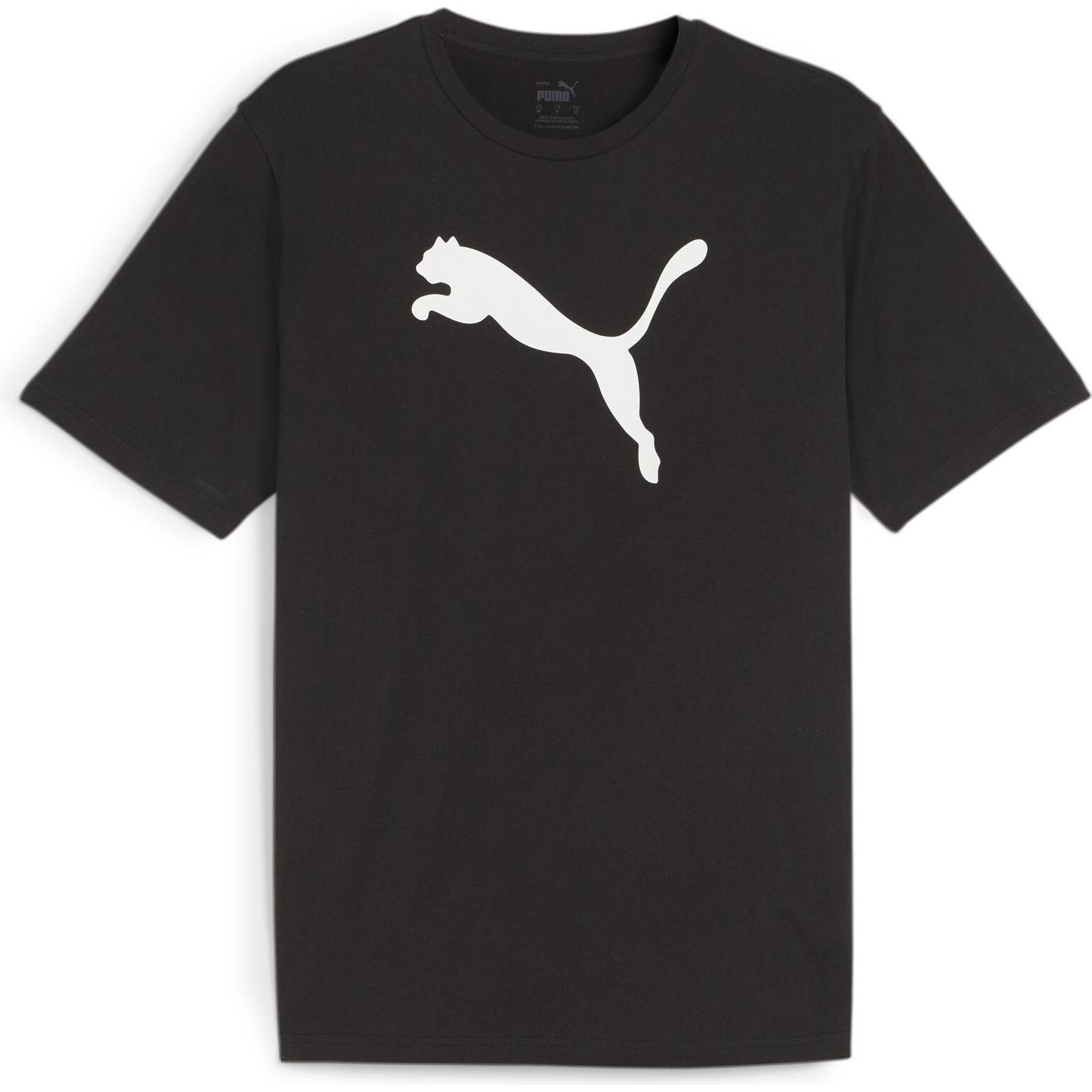 Puma, Herren, Sportshirt, teamRISE Logo Jersey Cotton (3XL), Schwarz, 3XL