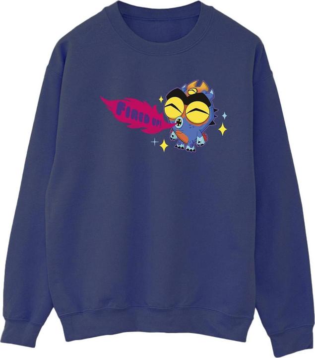 Actual product image Disney Womens/Ladies Big Hero 6 Baymax Fred Fired Up Sweatshirt (XXL)