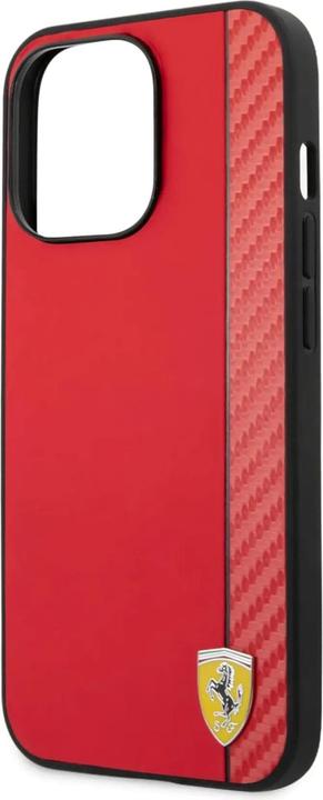 Actual product image Ferrari FEHCP14LAXRE iPhone 14 Pro 6.1" czerwony/red hardcase Carbon (Apple iPhone 14 Pro)