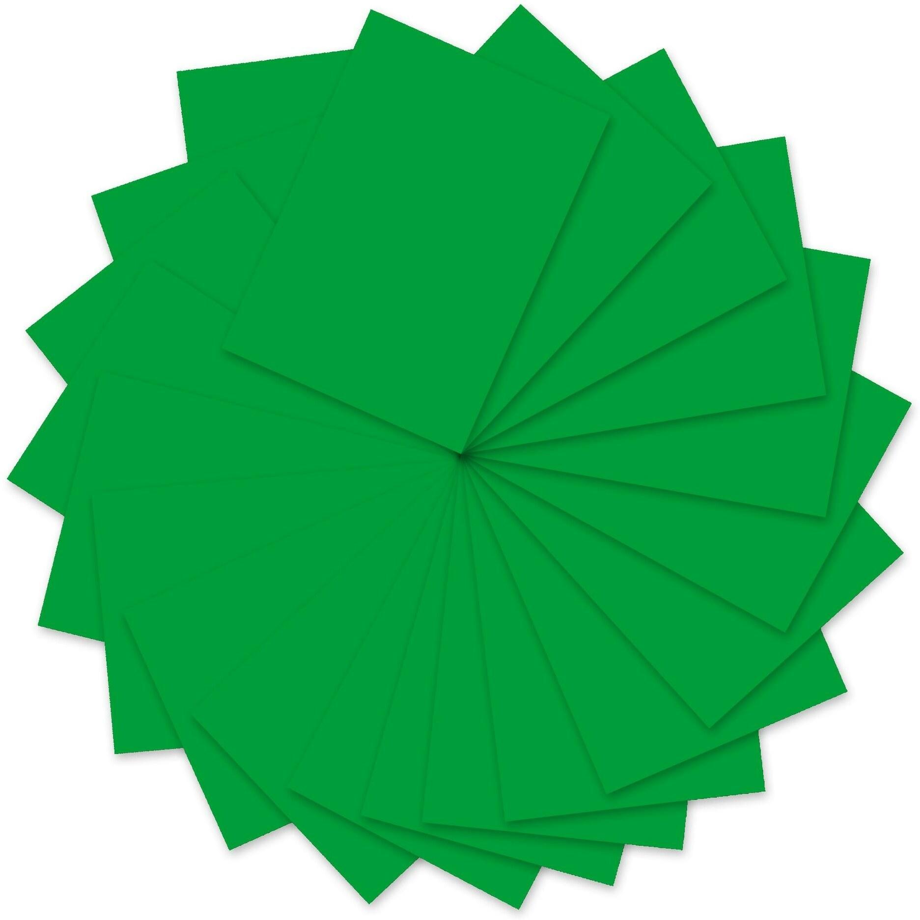 Ursus, Kopierpapier, Tonzeichenpapier A4, 130 g/m², 100 Blatt, Grasgrün (130 g/m², A4)