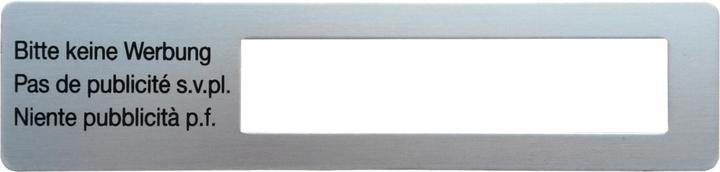 Huber Schild "Bitte keine Werbung"