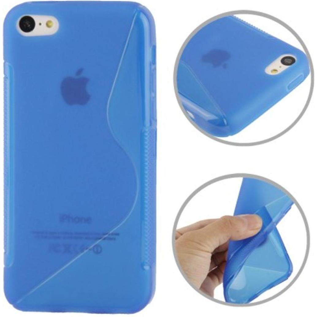 König Design Handyhülle TPU Case für Handy Apple iPhone 5C blau (Apple iPhone 5c), Smartphone Hülle, Blau