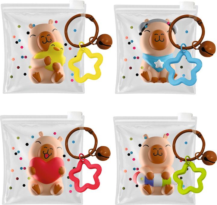 Image du produit Trendhaus Porte-clés squeezy capybara Happy Life