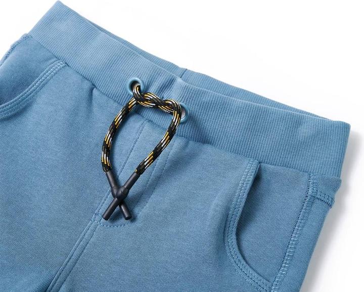 Immagine prodotto VidaXL Pantaloni della tuta da ginnastica per bambini blu medio 104,Materiale: 80 (104)