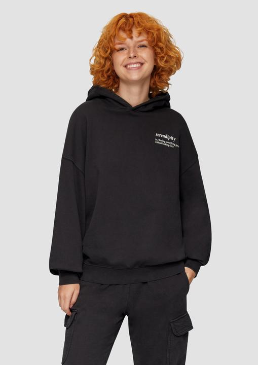 Produktbild s.Oliver Sweatshirt Oversized-Kapuzensweatshirt mit Waschung (XS)