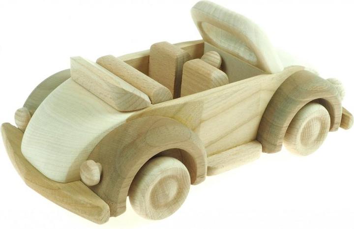 Actual product image Holzecke Toy Car "VW Beetle" Convertible - Wooden Car