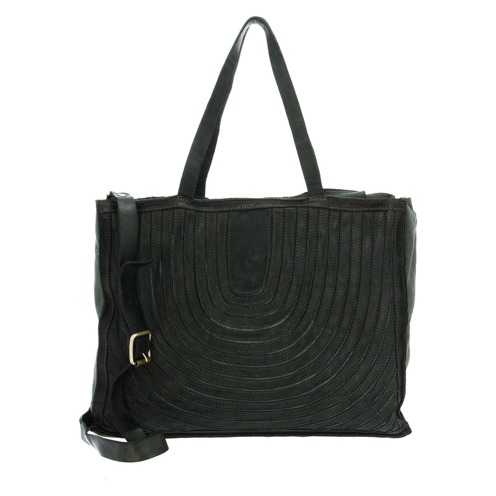 Caterina Lucchi, Damen, Tasche, Stripes Tapiro Shopping Bag, Grün