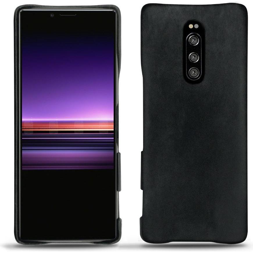 Noreve Lederschutzhülle (Sony Xperia 1), Smartphone Hülle, Schwarz