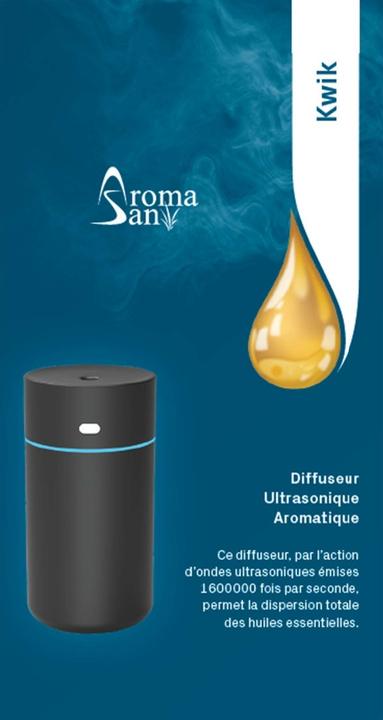 Produktbild AromaSan Zerstäuber Ultrasonic KWIK schwarz Karton (670.45 ml)