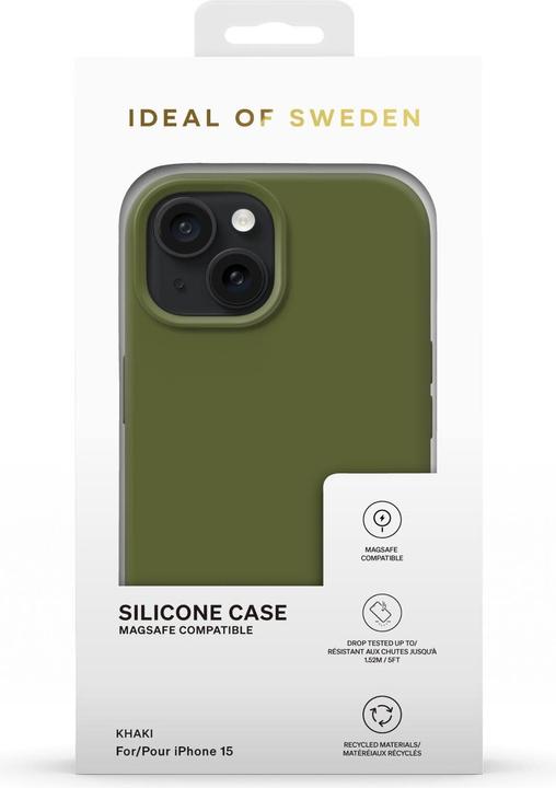 Produktbild iDeal Of Sweden Designer Magsafe Silicone Cover Khaki (Apple iPhone 13, Apple iPhone 14, Apple iPhone 15)