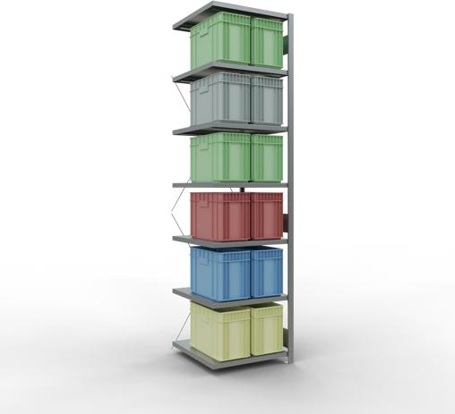 Actual product image Schulte Lagertechnik MULTIplus250 boltless bay system with cross brace