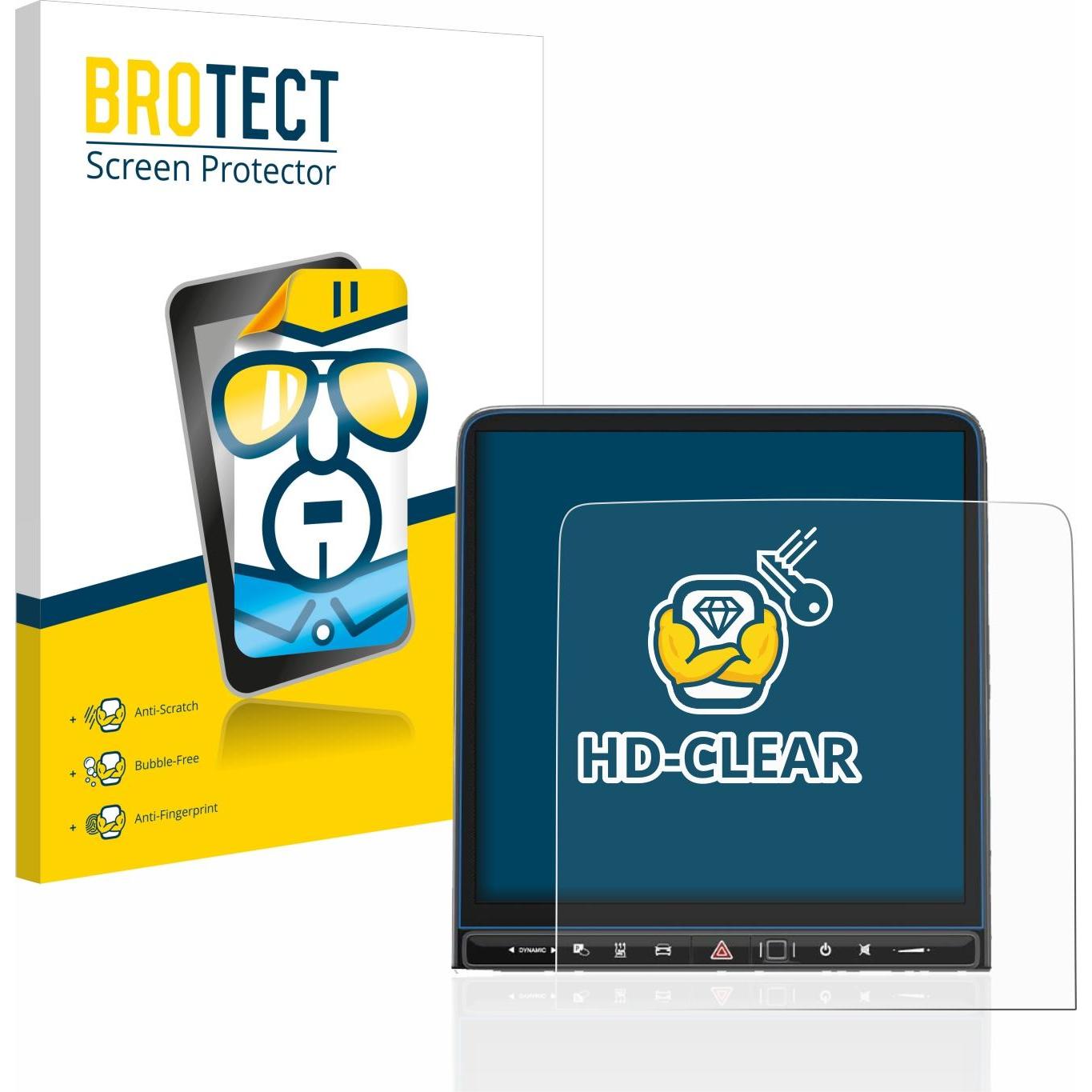 BROTECT, Fahrzeug Navigation Zubehör, Schutzfolie Displayschutz Displayschutzfolie Folie Klar Transparent