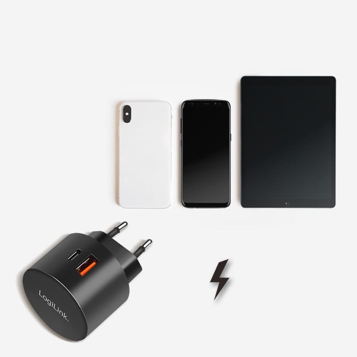 Produktbild LogiLink USB-Steckdosenadapter (20 W)