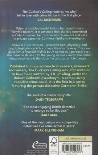 Produktbild The Cuckoo's Calling (Englisch, Galbraith, Robert, 2014)