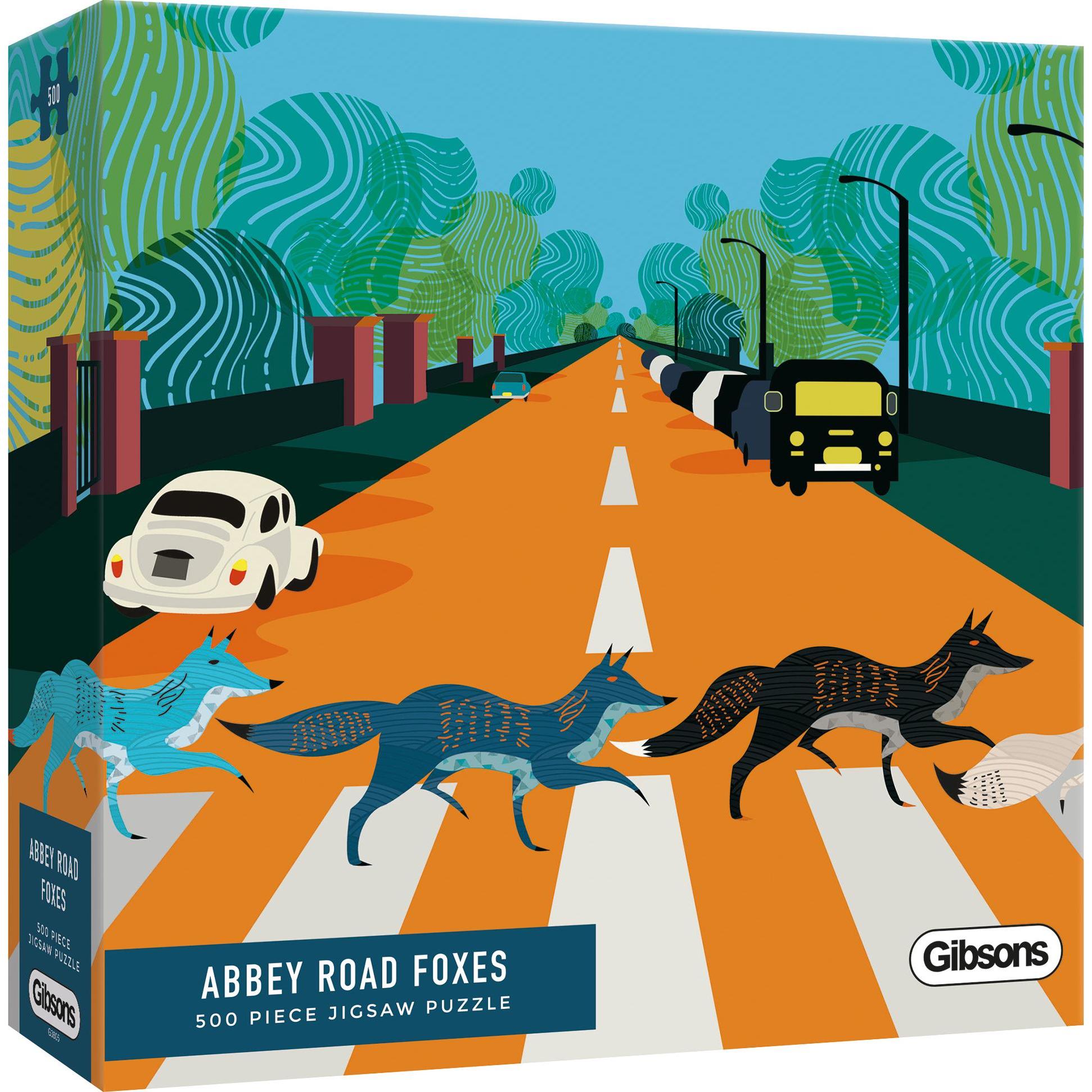 Gibsons Abbey Road Füchse Puzzle 500 Teile (500 Teile)
