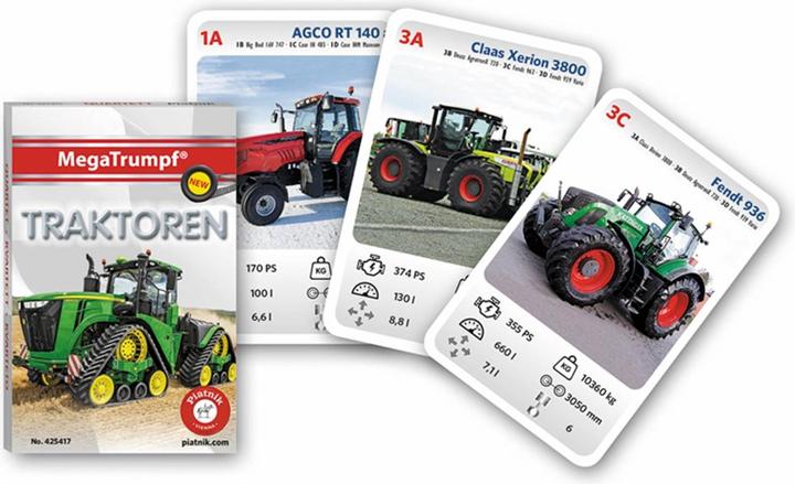 Produktbild Piatnik Quartette Traktoren (Deutsch, Englisch, Französisch, Italienisch, 2 - 4 Spieler)