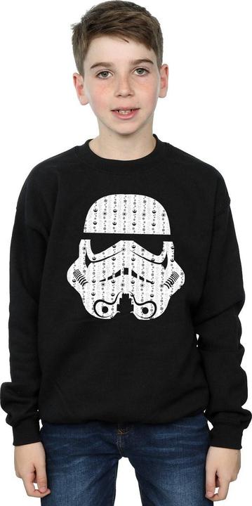 Produktbild Star Wars Christmas Stormtrooper Helmet Sweatshirt Jungen (140, 146)