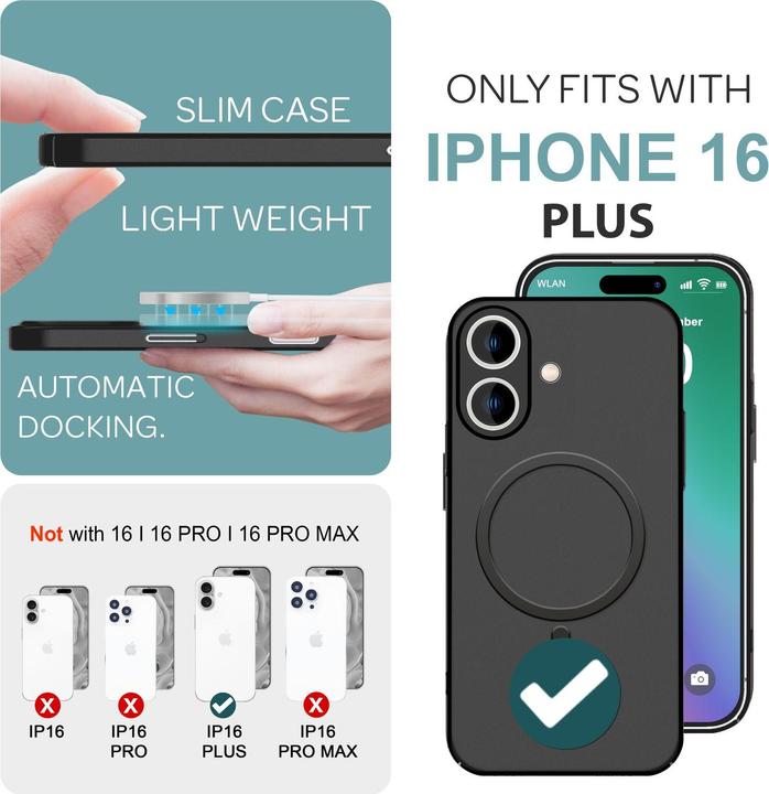 Produktbild Nalia Extrem Dünnes 0,3mm Hard-Case mit MagSafe, Matte Hülle (Apple iPhone 16 Plus)