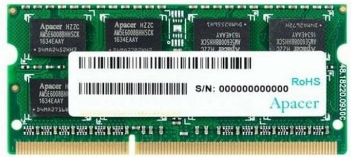 Produktbild Apacer DDR3 Modul 8 GB (1 x 8GB, 1600 MHz, DDR3-RAM, SO-DIMM)