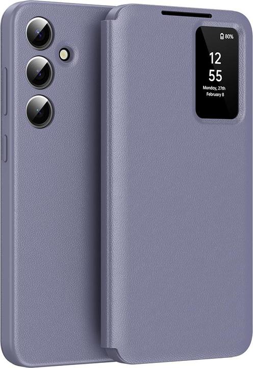 Actual product image Techsuit - SmartView Series - Samsung Galaxy S25 FE - Purple (Samsung Galaxy S25 FE)