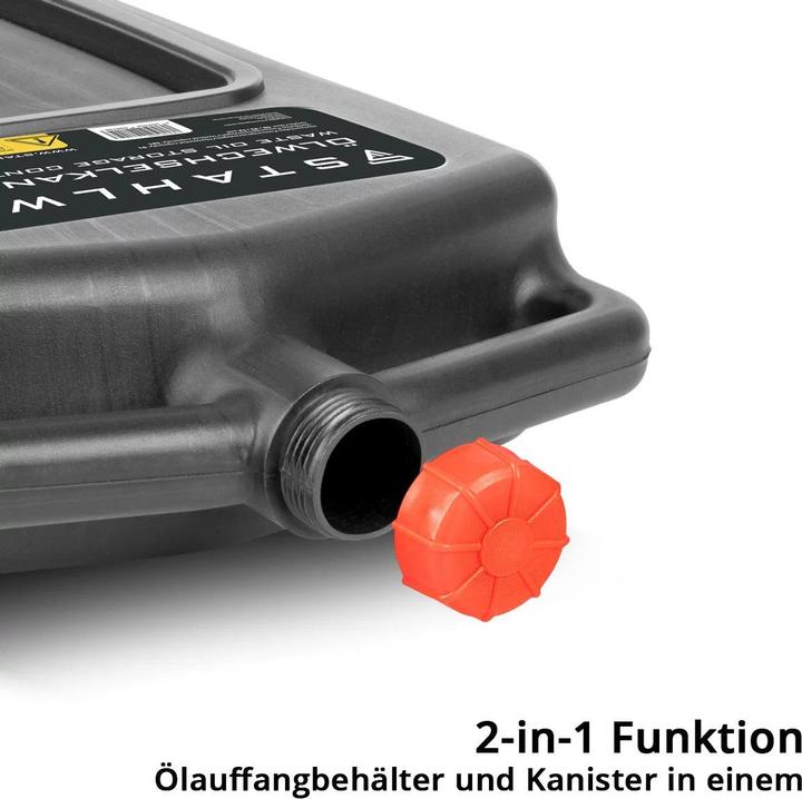 Produktbild Stahlwerk Ölwechselkanister 10 L Ölwechselwanne tragbare Ölauffangwanne