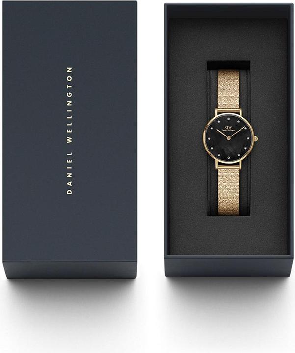 Produktbild Daniel Wellington Classic Petite Lumine Pressed Piano Gold Black (Analoguhr, 28 mm)