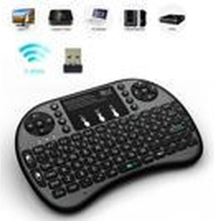 Actual product image Rii i8 plus Mini Wireless keyboard (2.4G) for Windows, Mac, Linux and Android. Inc. MULTI-touch touc (Eng. Int., Wireless)