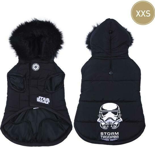 Star Wars Hundemäntelchen Schwarz XXS (XXS, Hundemantel)