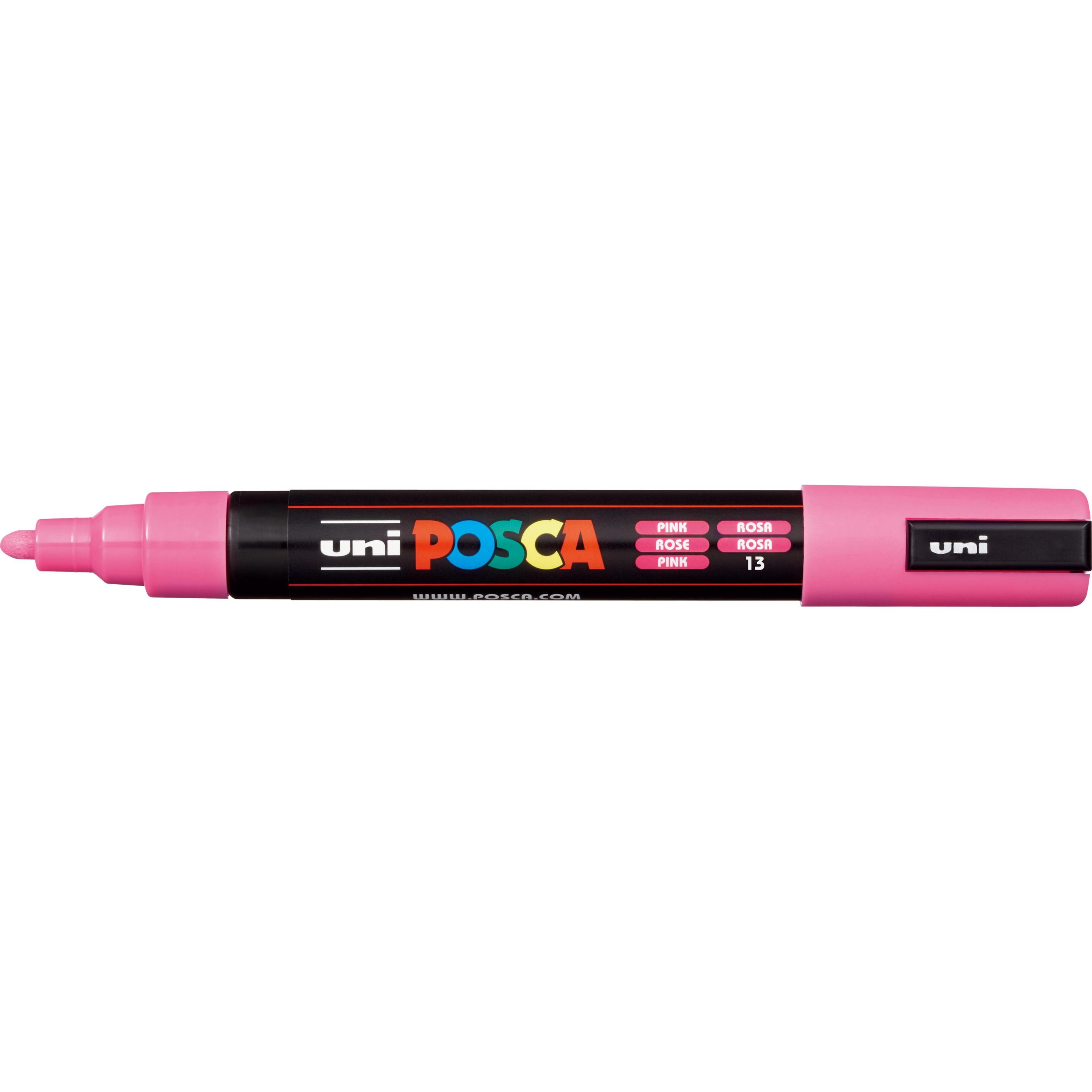 6x Posca, Marker, Marker PC-5M Rundspitze (Rosa, 2.50 mm, 1 x)