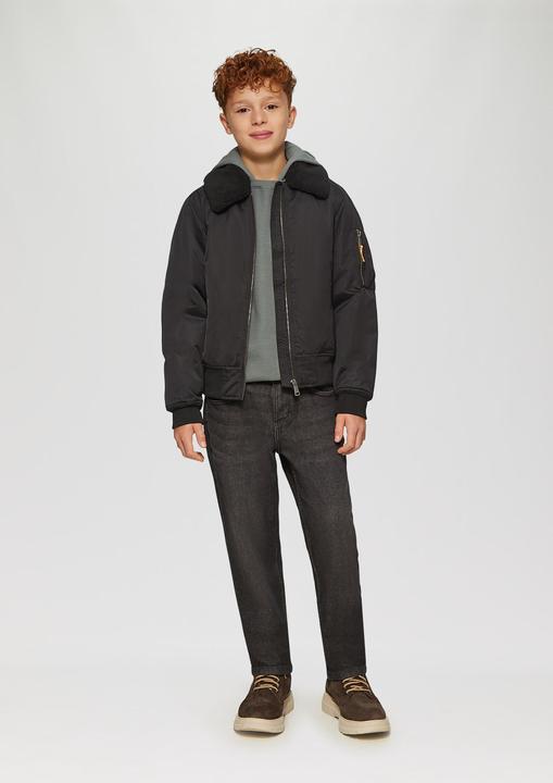 Produktbild s.Oliver T-Shirt Kapuzenpullover mit Rippstruktur (170, 176)