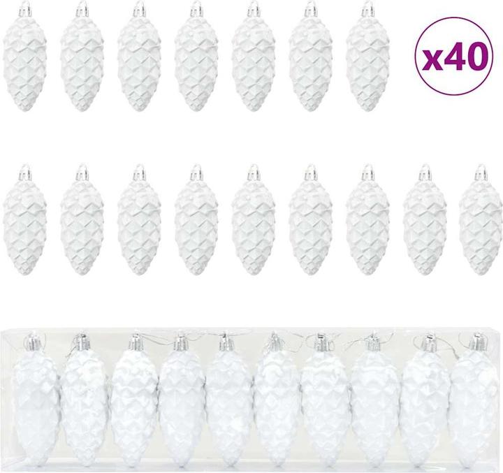 Produktbild vidaXL Weihnachtsornamente (40x)